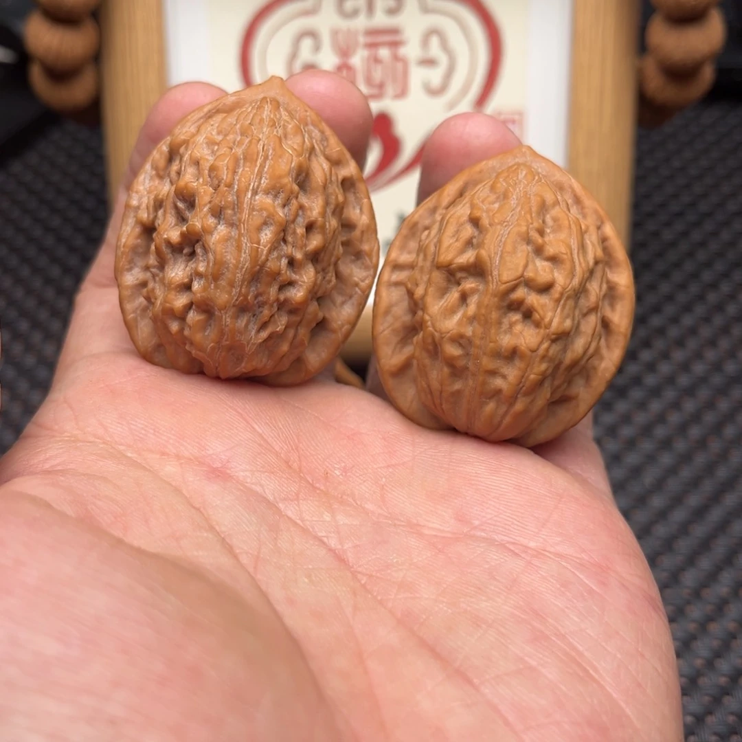 吊坠文玩核桃大红袍37全