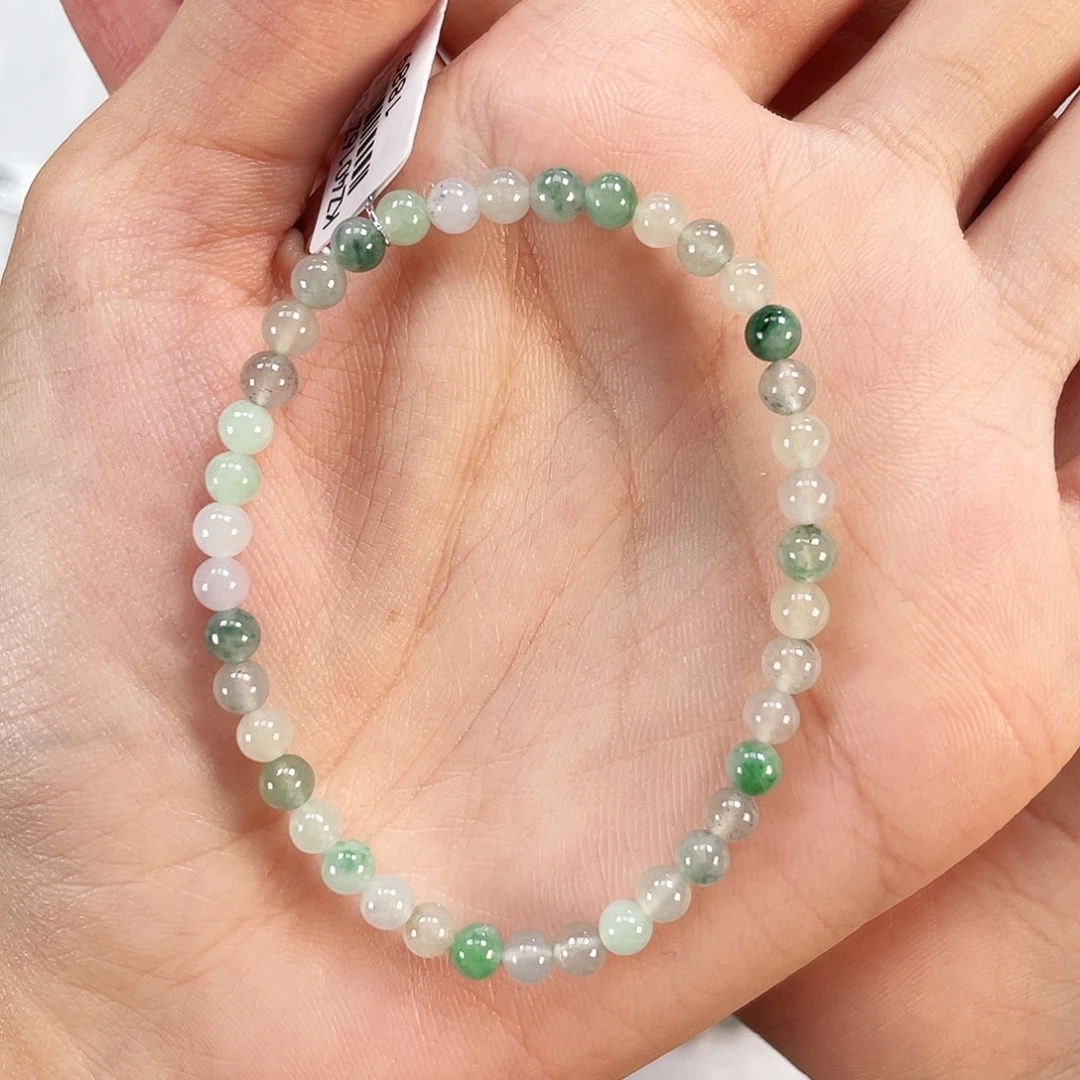 翡翠未镶嵌手串卡4.3