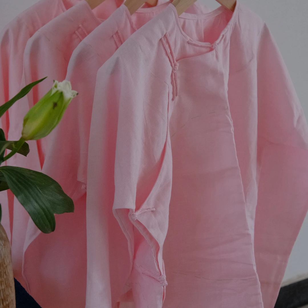 2025 加厚傣族奶奶手工订制盘扣文艺中国风棉麻上衣茶服，禅修服