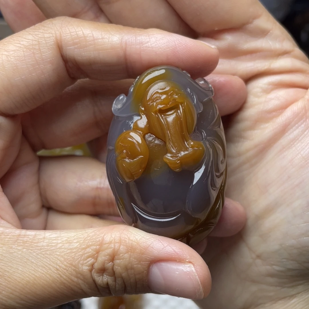 美***糖玛瑙/玉髓未镶嵌玛瑙