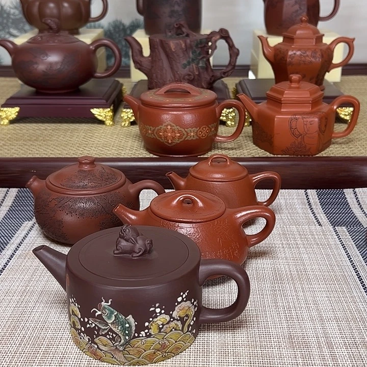 紫砂茶壶风***意紫砂壶的