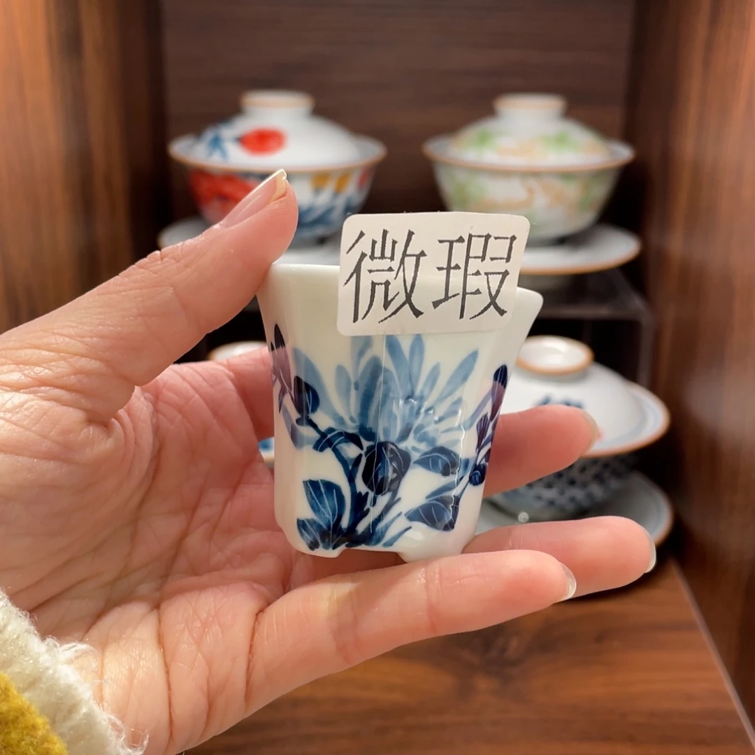 有瑕釉下彩纯手绘