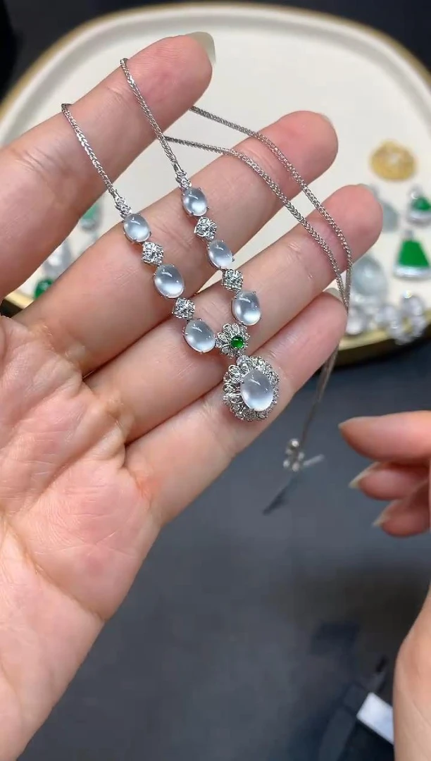 翡翠项链-18K金-WYP564-XR|CXQ2