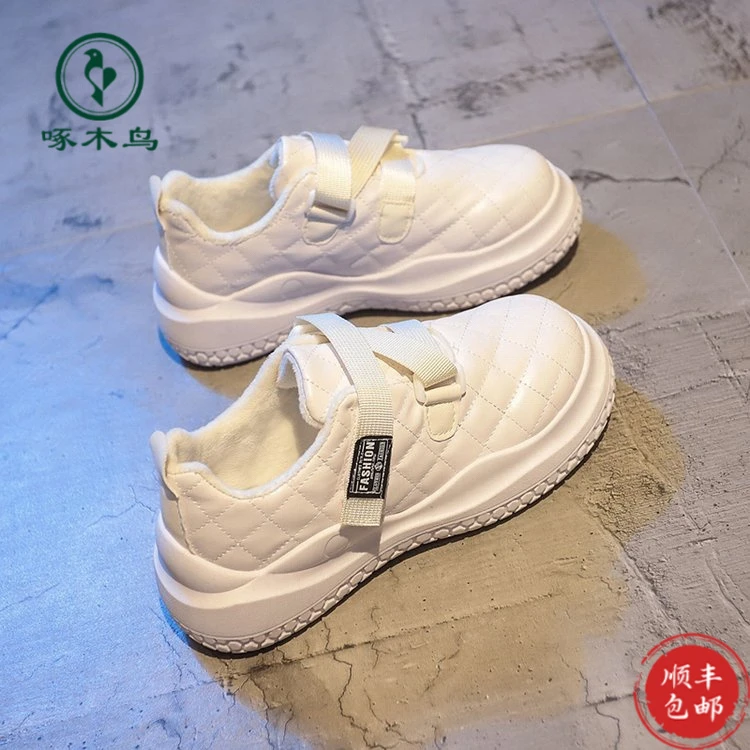 啄木鸟冬天长筒靴厚底雪地靴女款冬季新款防水防滑棉靴加绒加厚棉