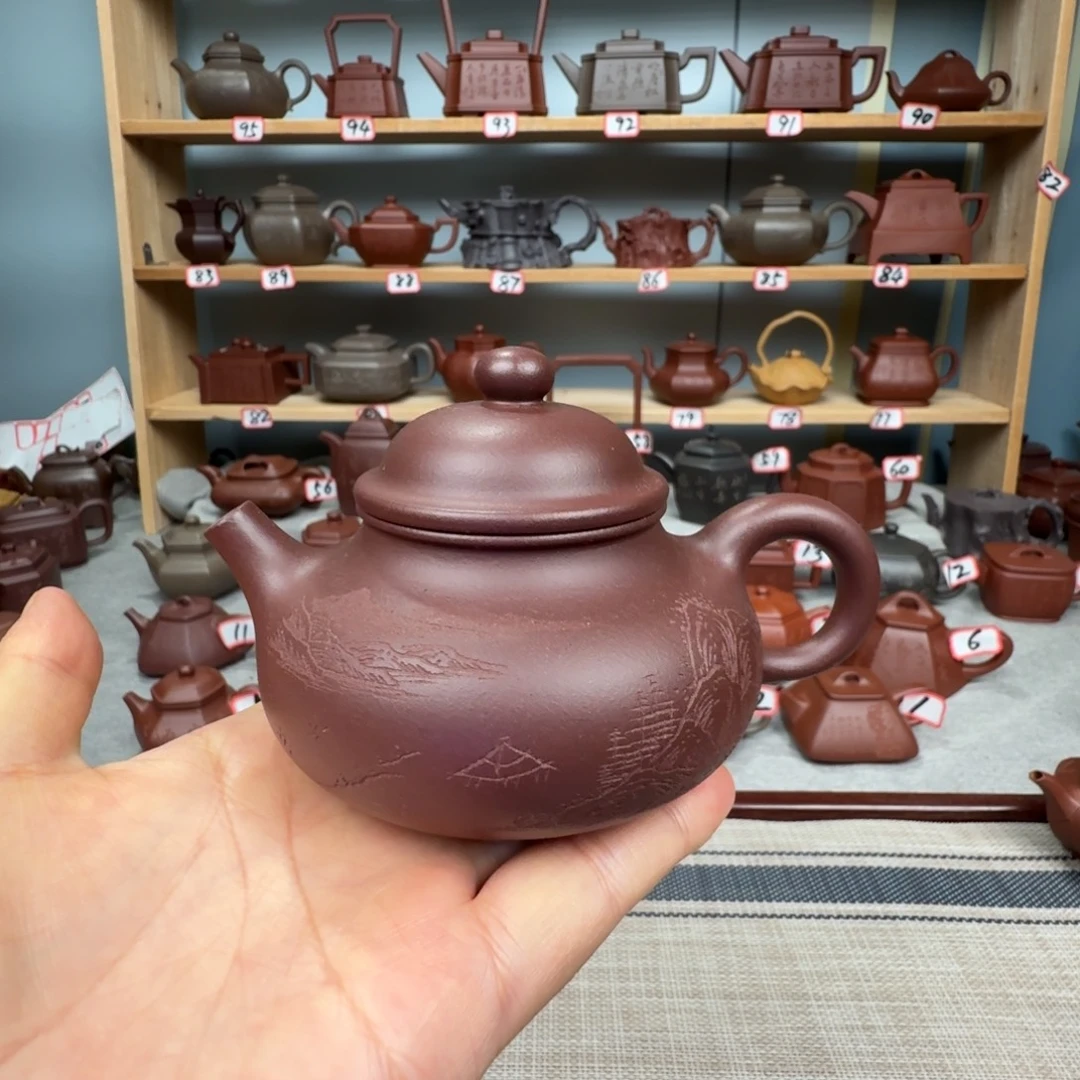 茶壶紫泥半手工制作