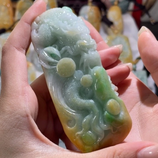 1***1翡翠未镶嵌挂件翡翠