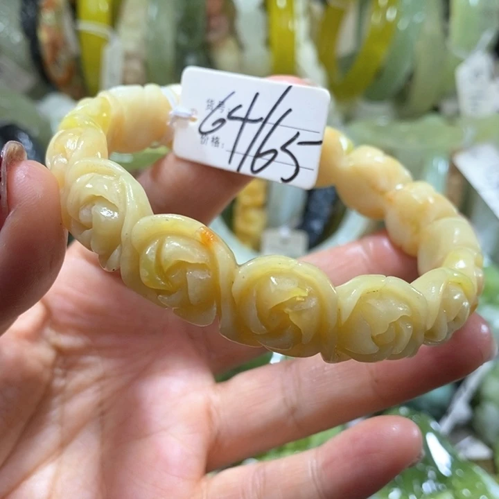 未镶嵌岫玉岫玉手镯64.65