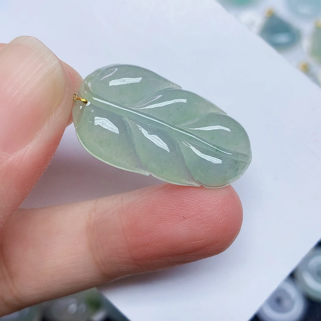 翡翠18K金镶嵌颈饰3446664