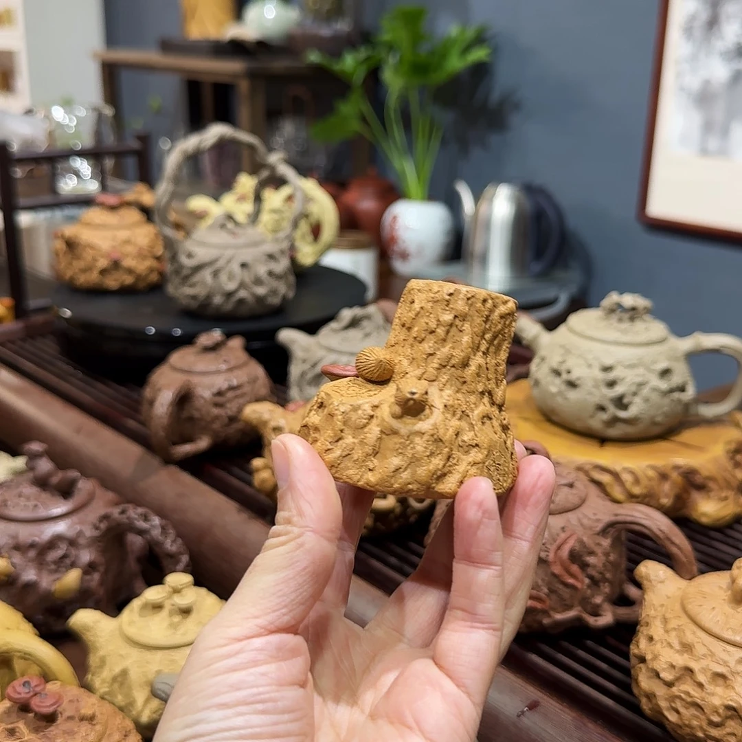 茶杯紫砂老段供春壶