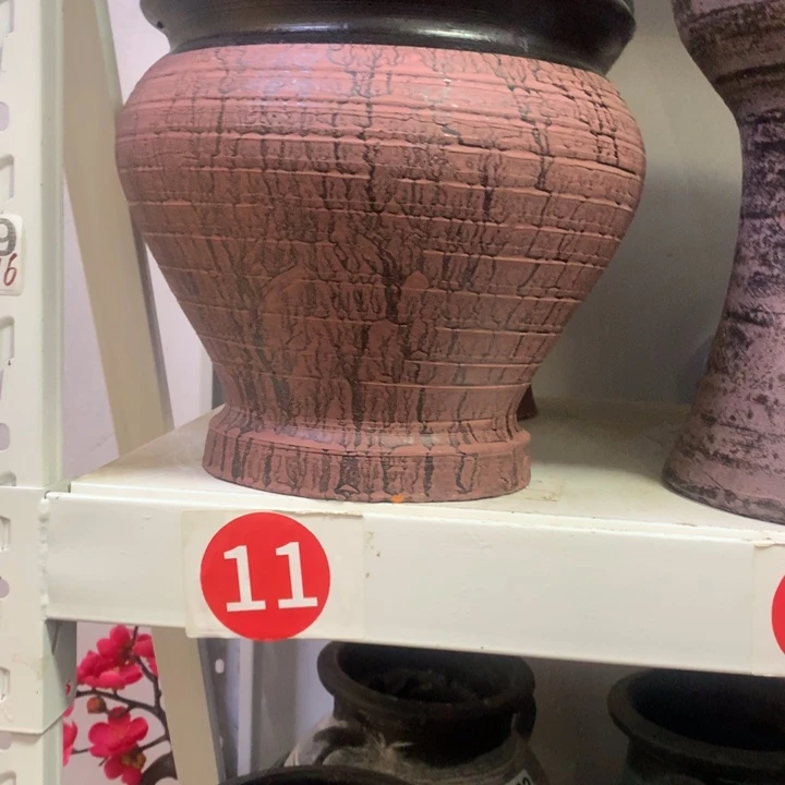 【闪购商品】红陶粗糙盆有孔高20口20