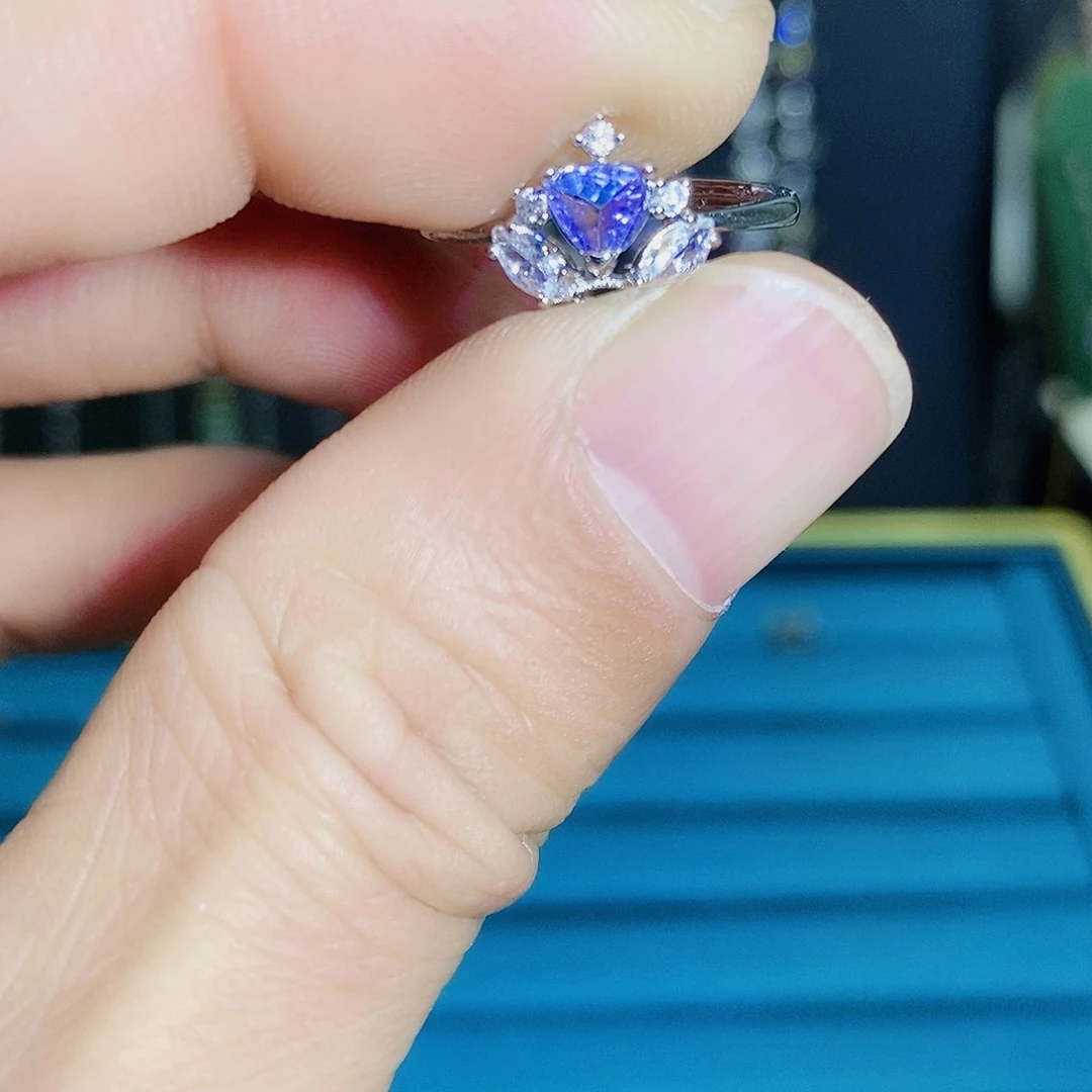 紫晶珠宝半成品银S925镶嵌