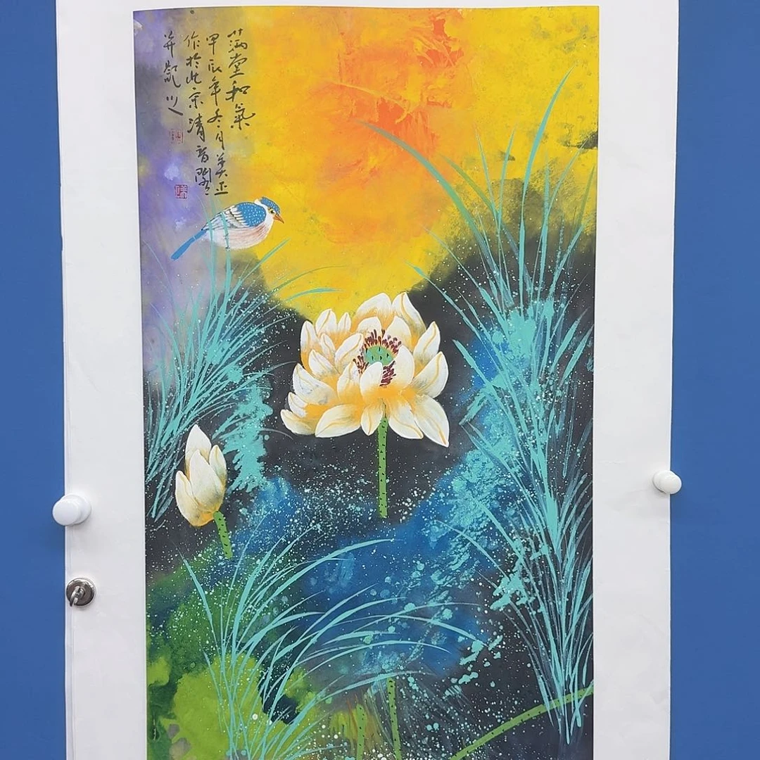 国画多次参加国内外大型