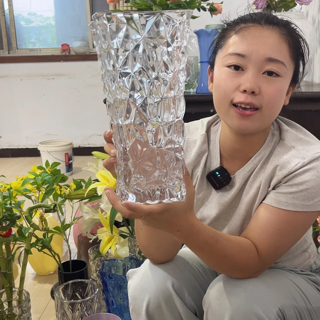 水晶花瓶小号大方敦