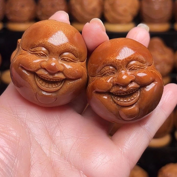 歌***街橄榄核手串/手链笑佛40