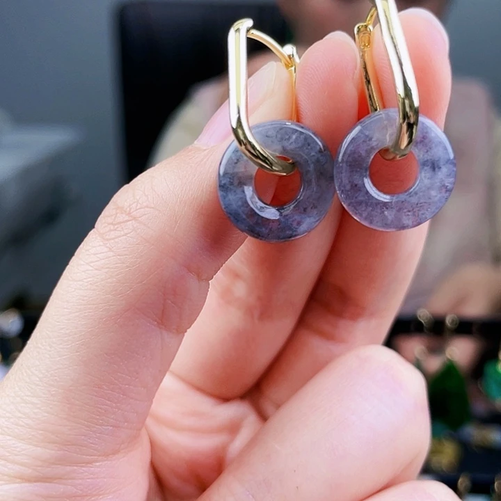 翡翠耳饰未镶嵌饰品