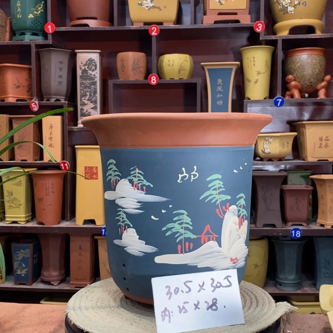 紫砂艺术紫砂花盆