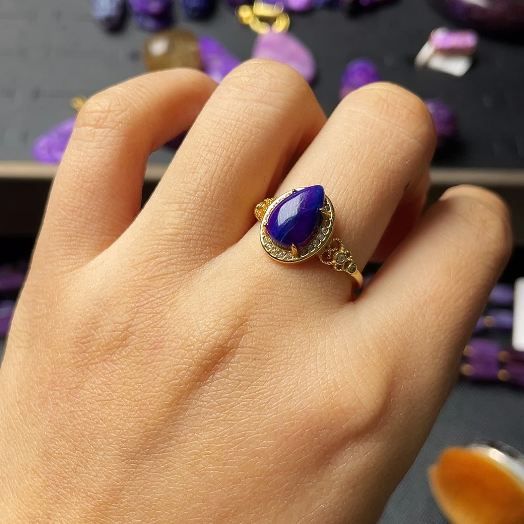 苏纪石（舒俱来）戒指银S925镶嵌