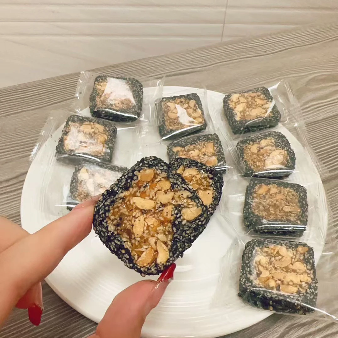 黑芝麻夹心花生糕香