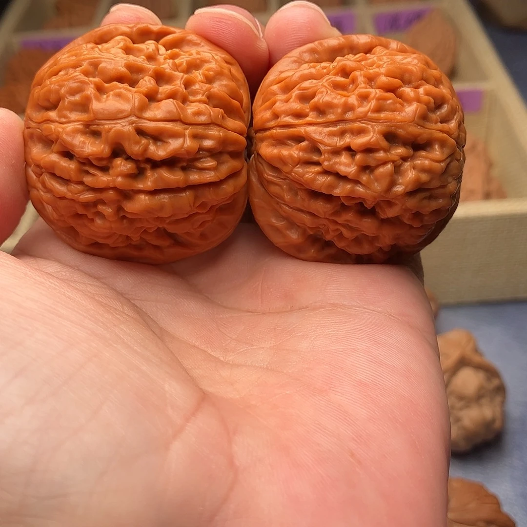 文玩核桃把件莲花42（头货精品