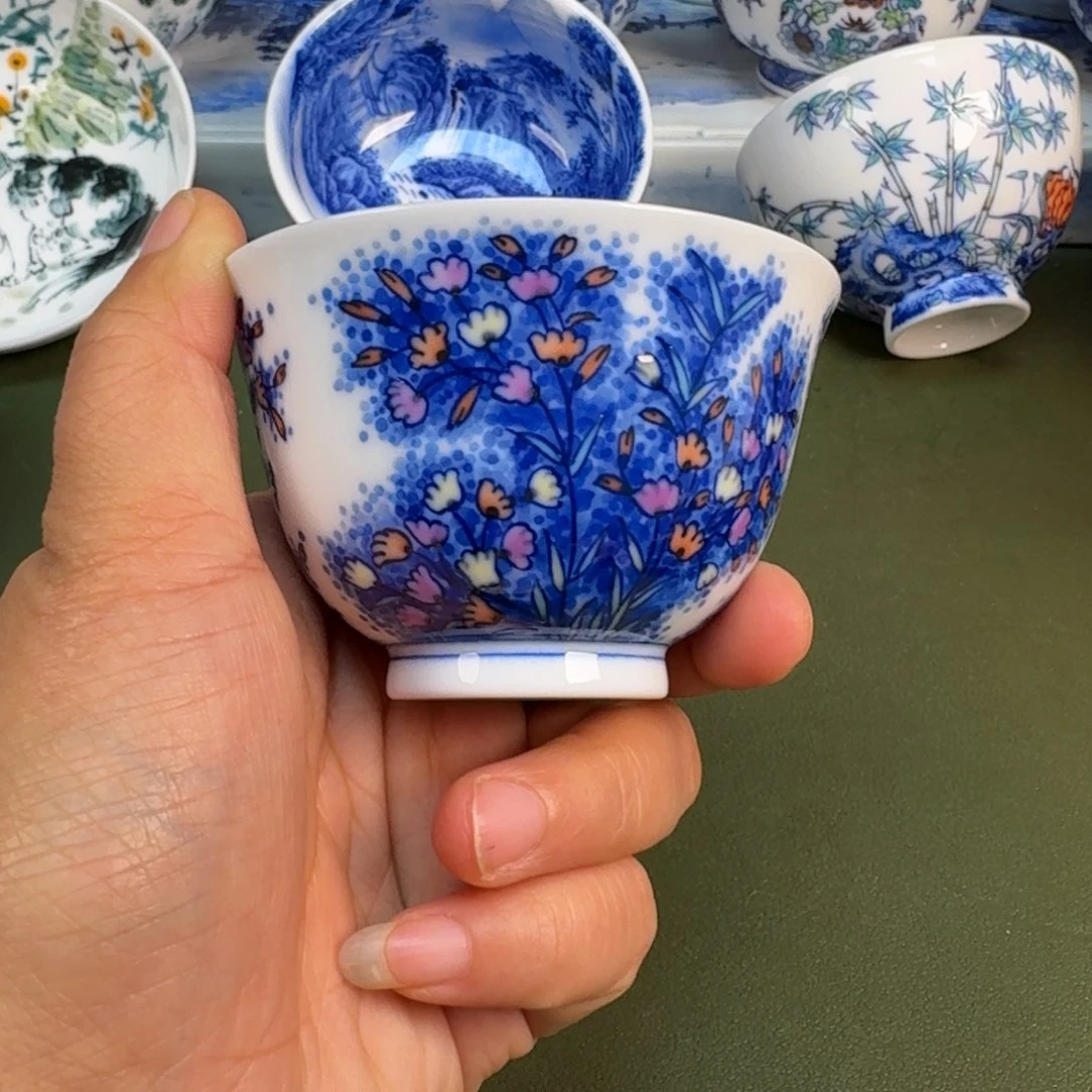 陶瓷景德镇纯手绘茶具圆圆232