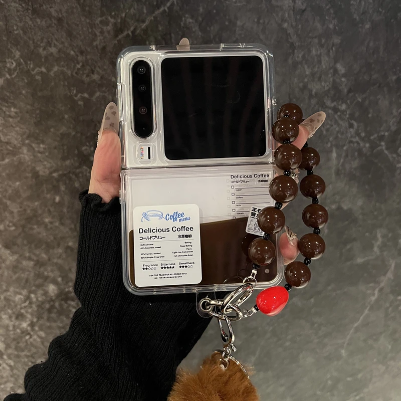 冷萃咖啡标签流动液体适用华为PuraX手机壳pocket2新款小折叠创意