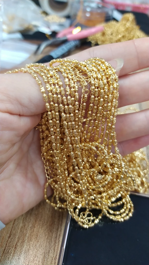 合金项链 福利款闪钻项链（一立金沙）