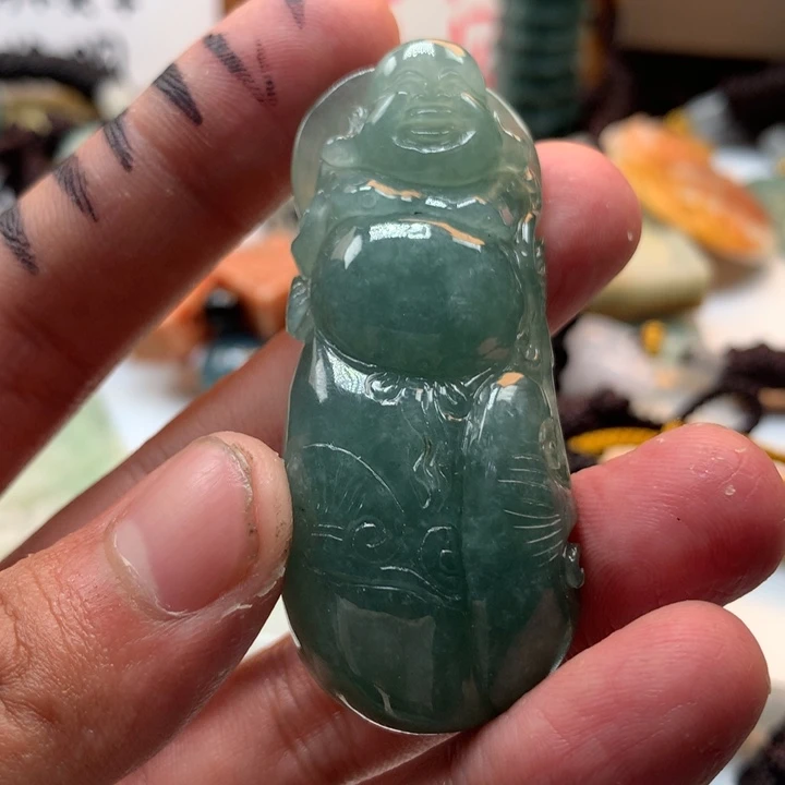 翡翠未镶嵌颈饰保真天然a货翡翠