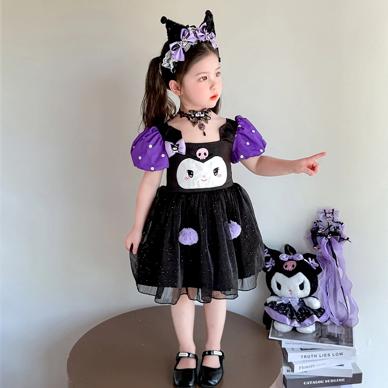 女童连衣裙夏装2025新款洋气儿童库洛米公主裙小女孩夏季吊带裙子