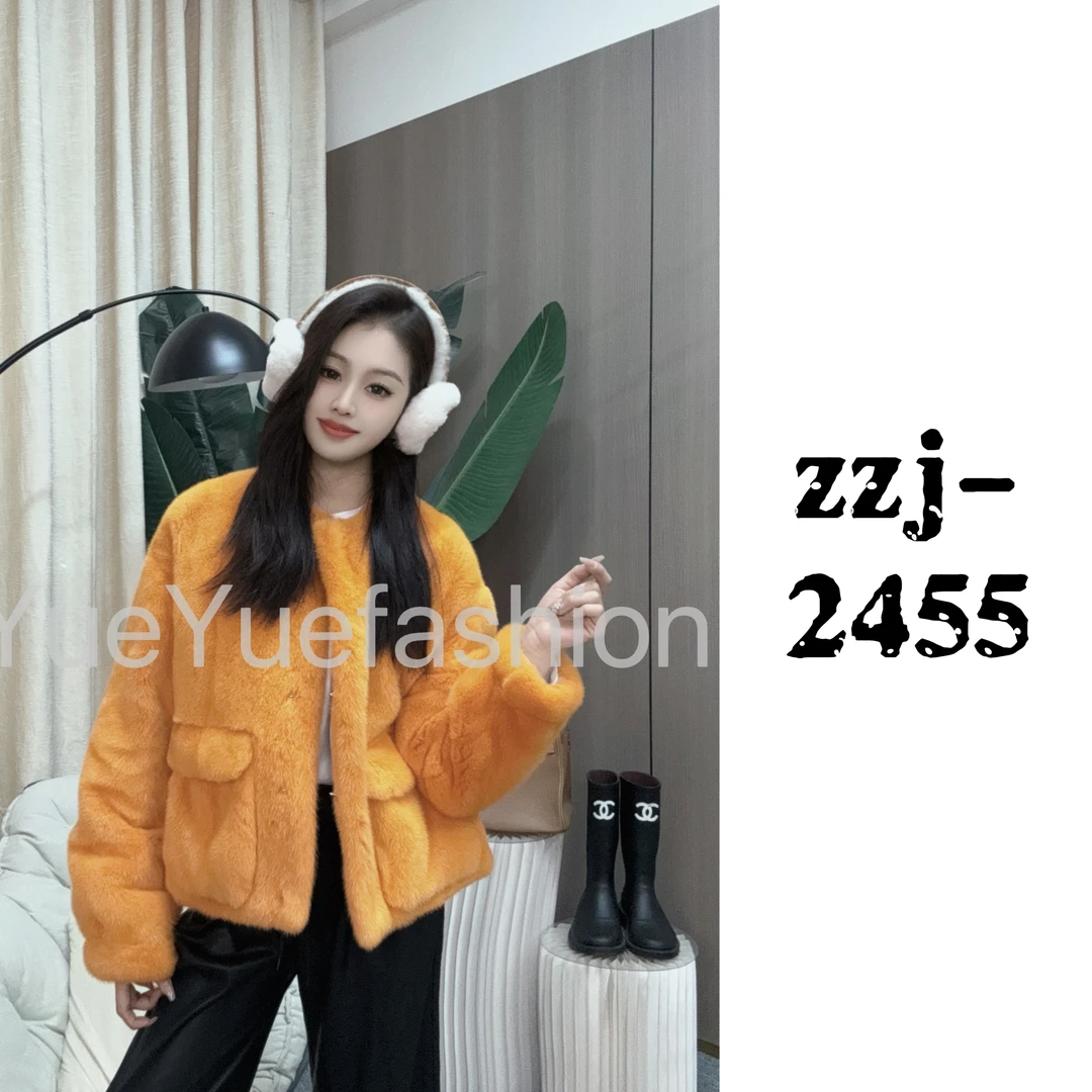 【心想事橙】2025新款水貂皮外套冬季皮草时尚女款-2455