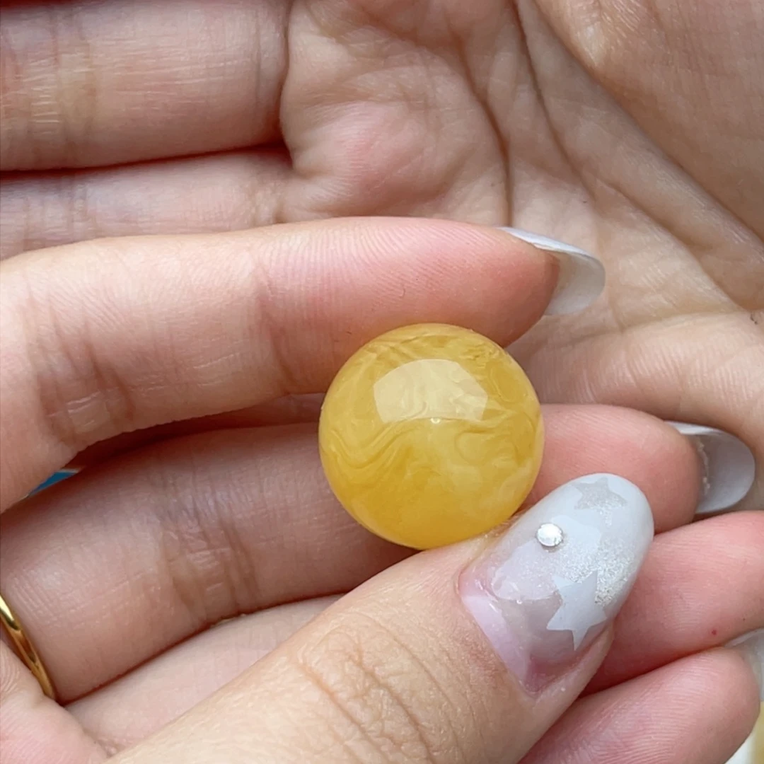 未镶嵌蜜蜡裸石?****?蜜蜡圆珠玥