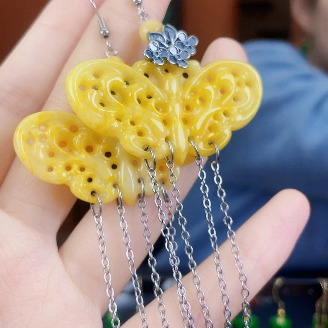 翡翠未镶嵌耳饰饰品