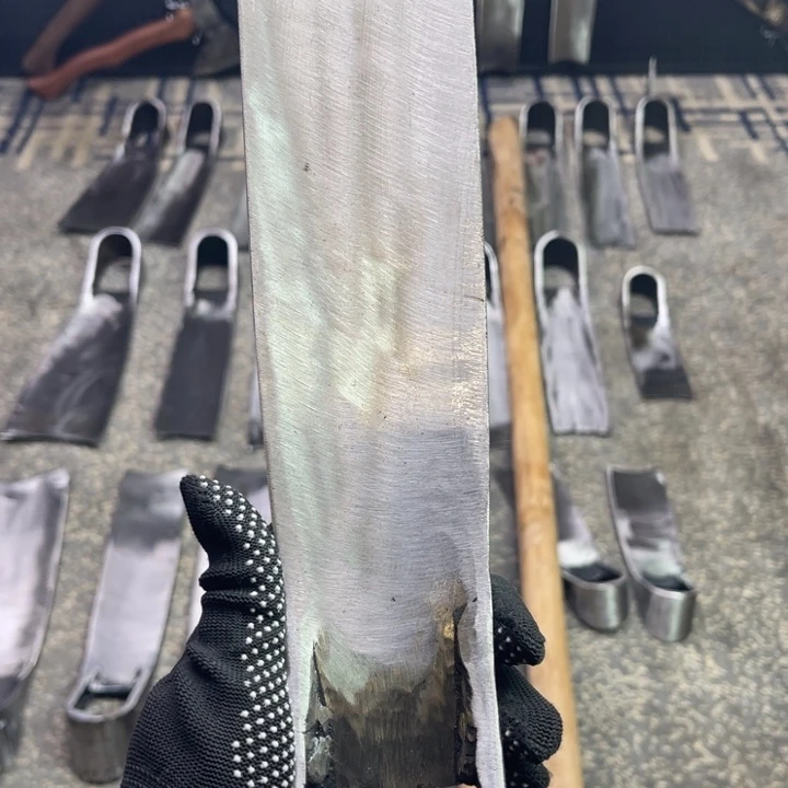 野***牛龙泉手工制作工艺锄头一套