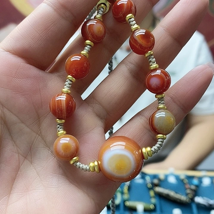 玛瑙/玉髓颈饰合金