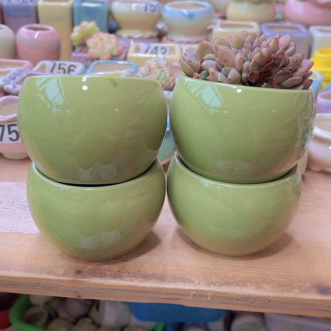 陶瓷花盆当场满12包邮