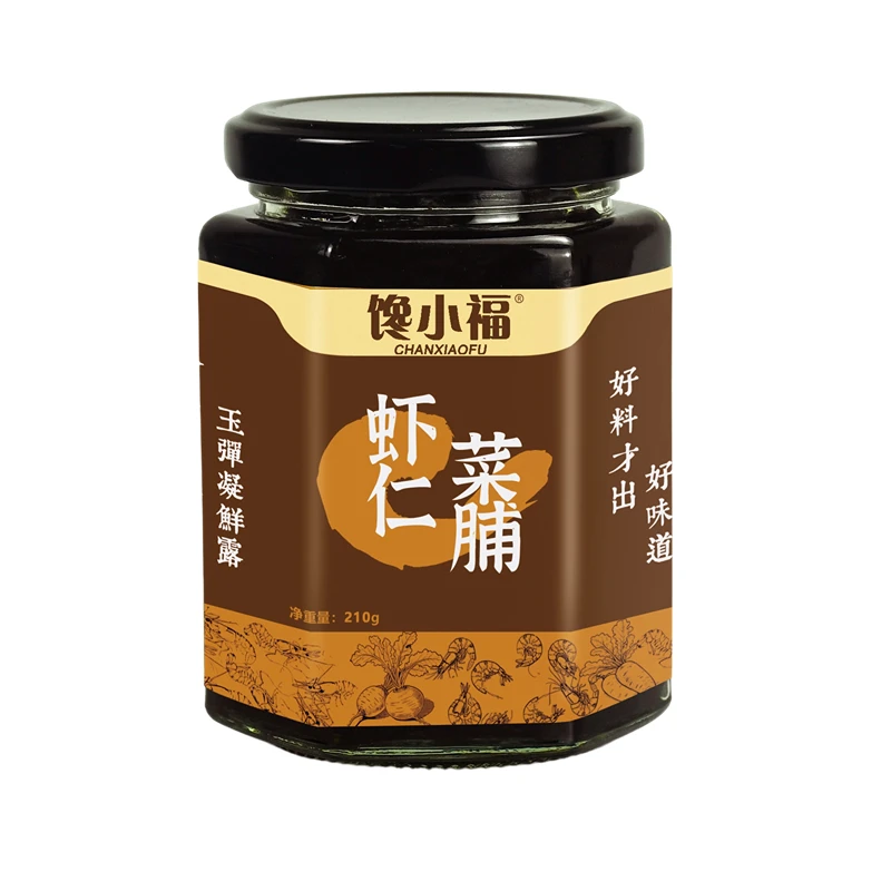 潮汕特产虾仁菜脯，本地萝卜干萝卜干香辣脆下饭神器开胃菜