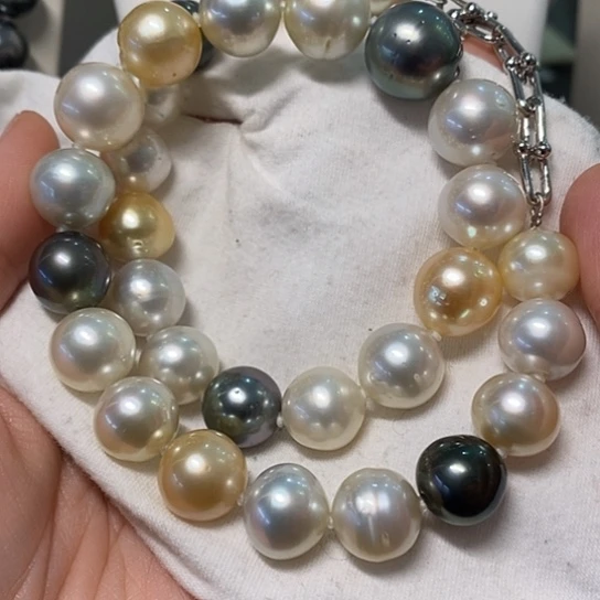 海水珍珠颈饰未镶嵌12-15