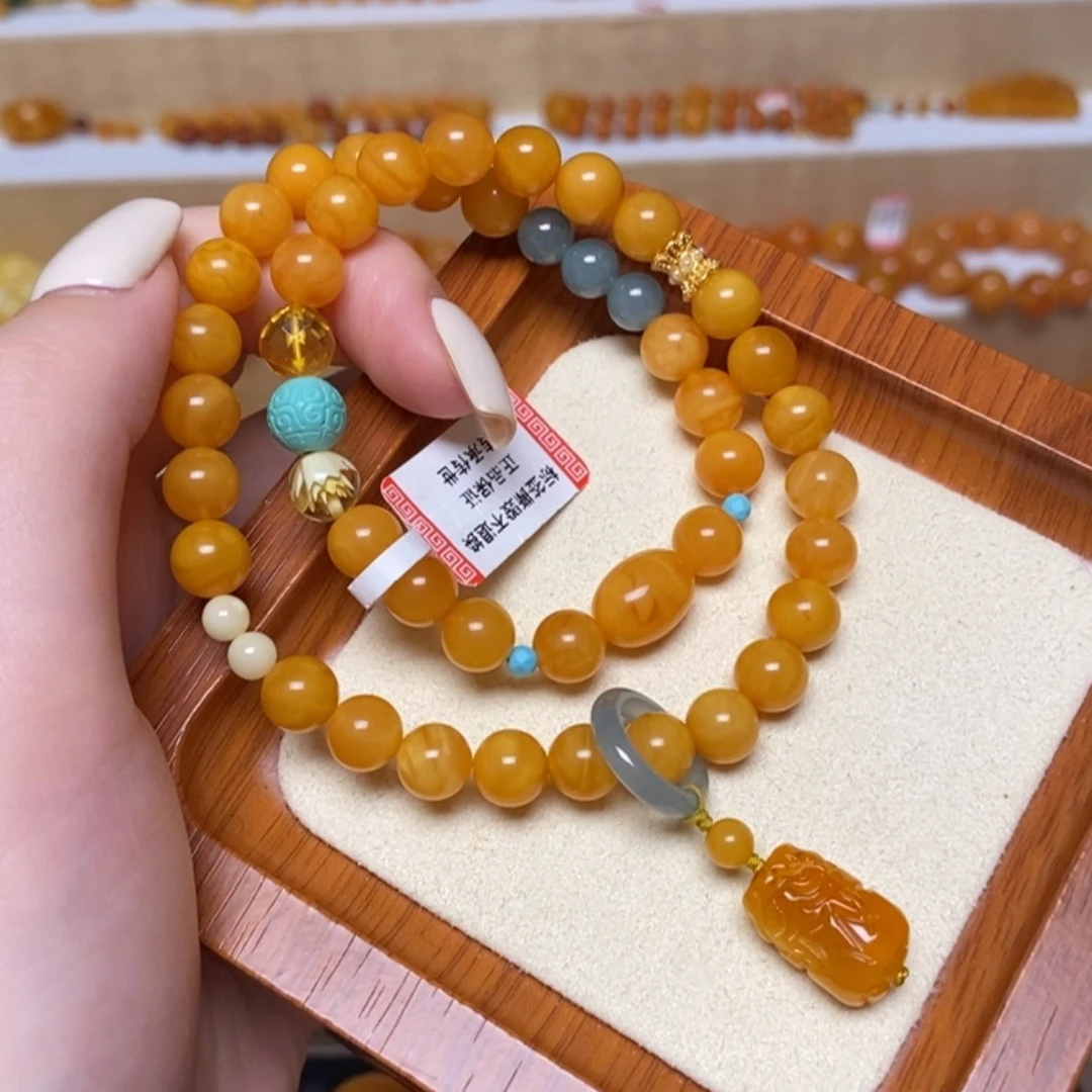 【闪购商品】未镶嵌蜜蜡手链手串
