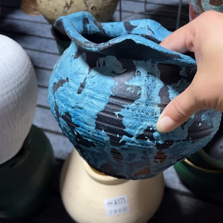 粗陶盆默认打孔高15口18