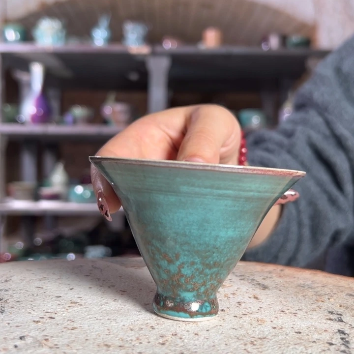 瓷片钧瓷茶器摆件杯子559