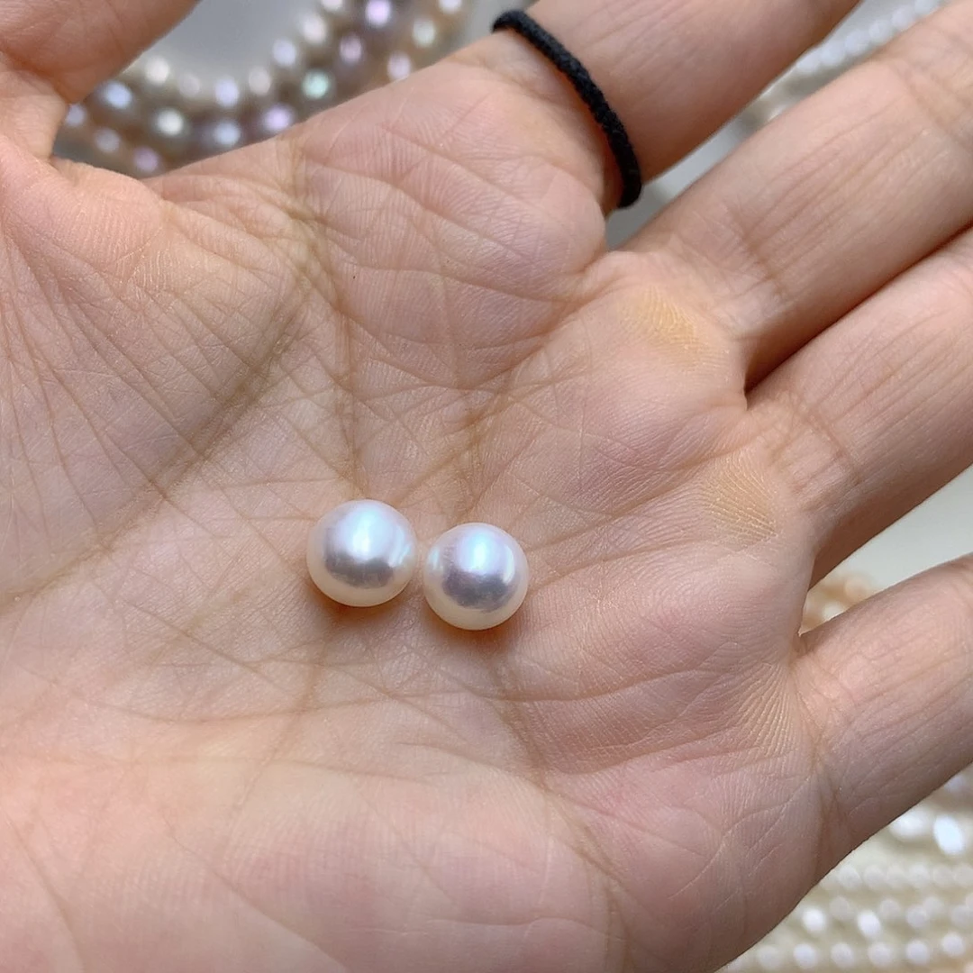 合金耳饰淡水珍珠