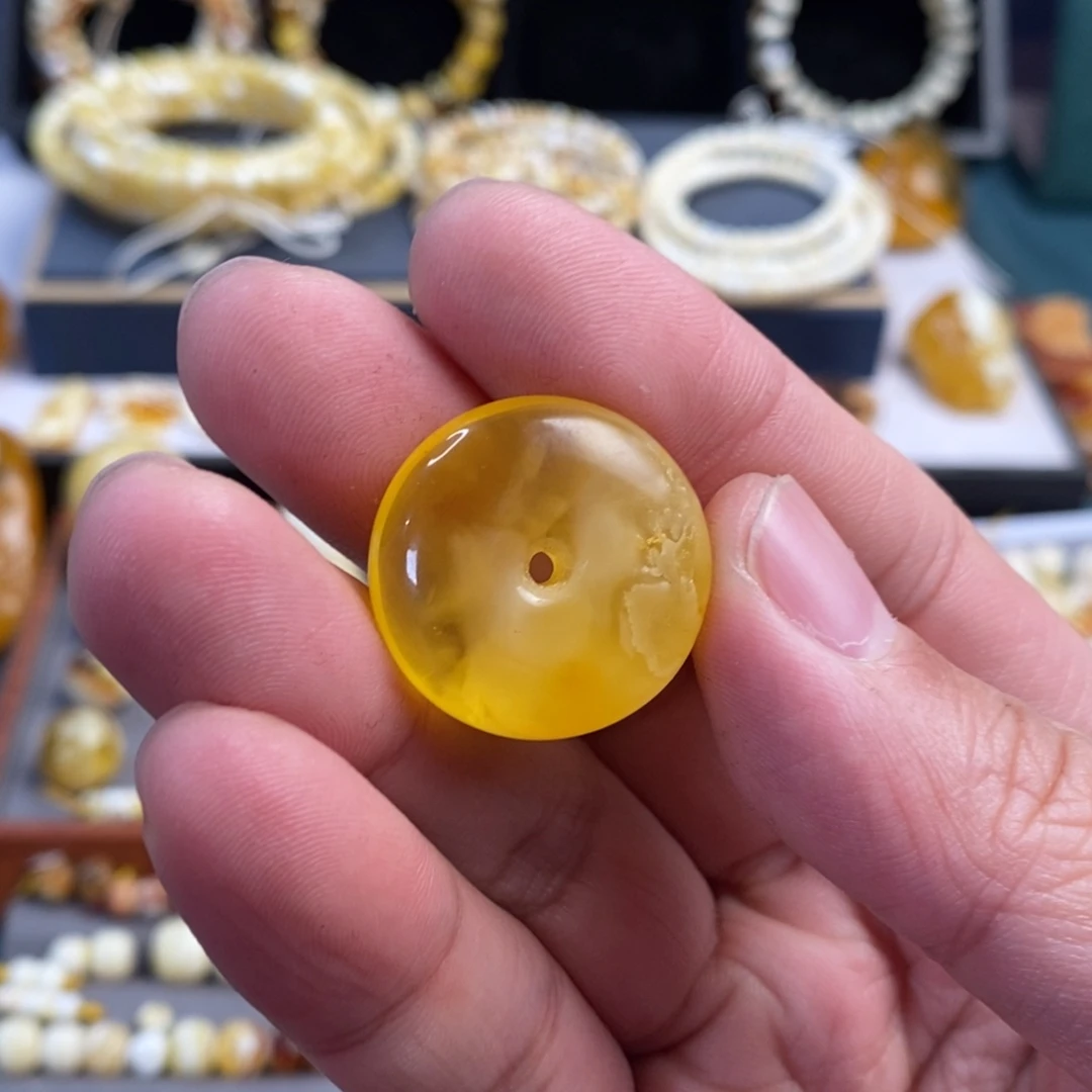 琥珀未镶嵌裸石特惠平安扣