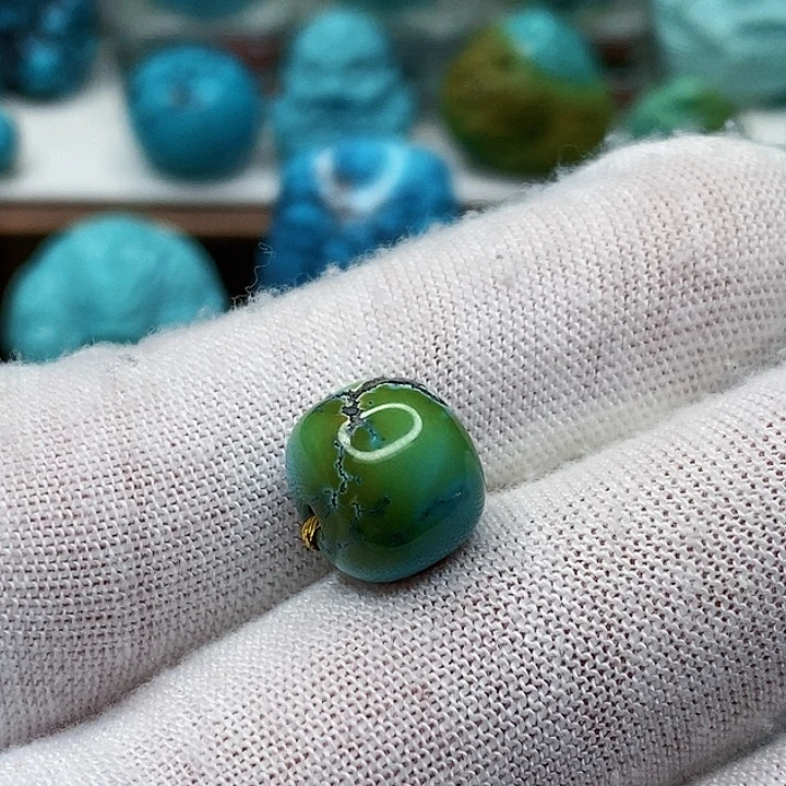 绿松石未镶嵌天然原矿 地大质检