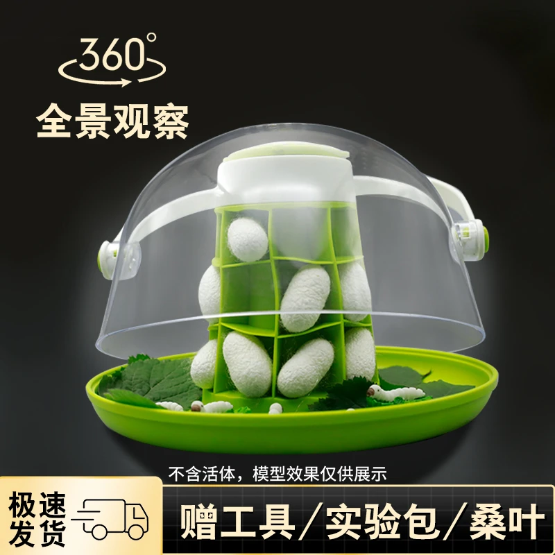 蚕宝宝太空舱饲养活物观察盒养蚕专用盒小学生养蚕彩色卵孵化仓