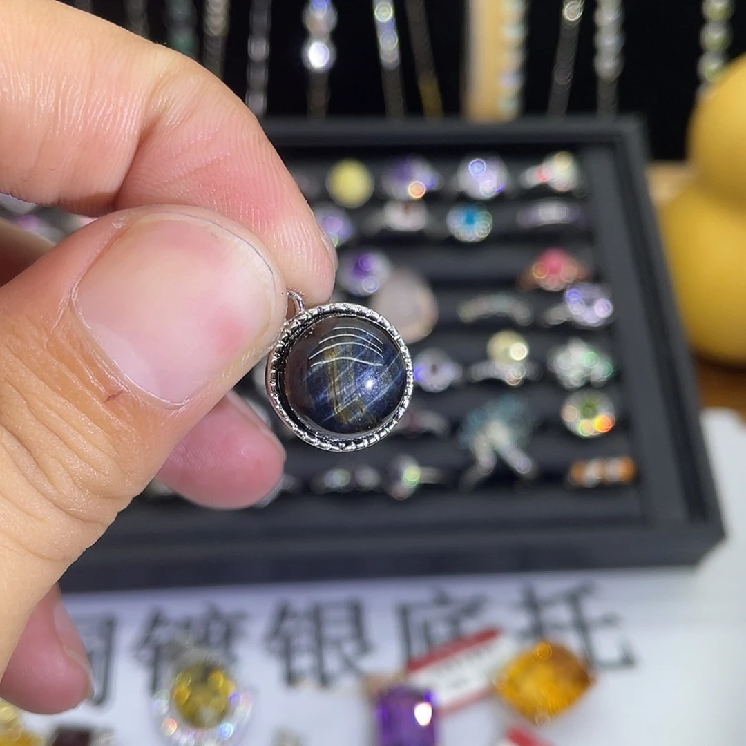 未镶嵌吊坠(不含链)水晶虎眼