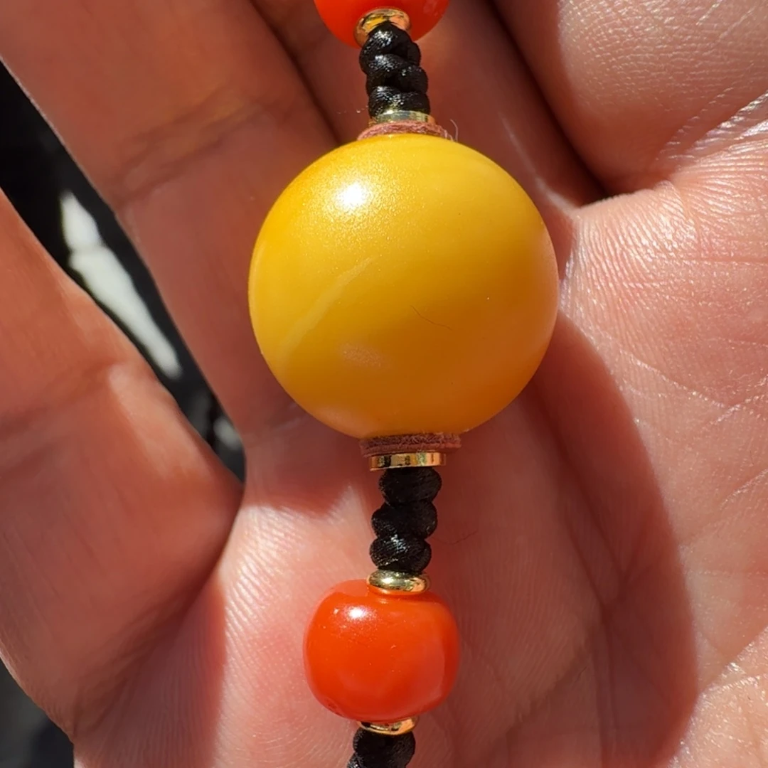 蜜蜡未镶嵌颈饰藏传精品吊坠项链