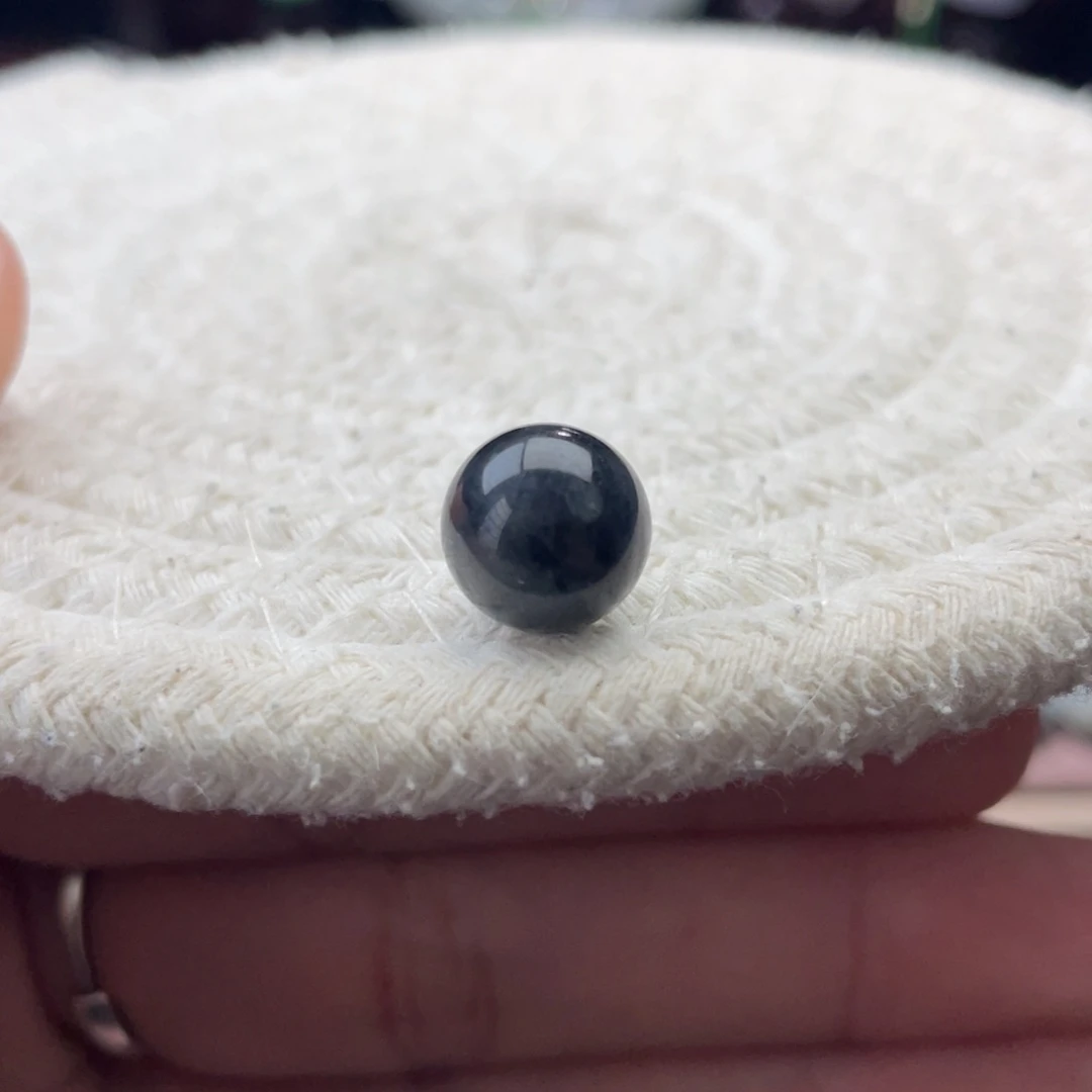 散珠翡翠特色乌鸡圆珠卡10mm