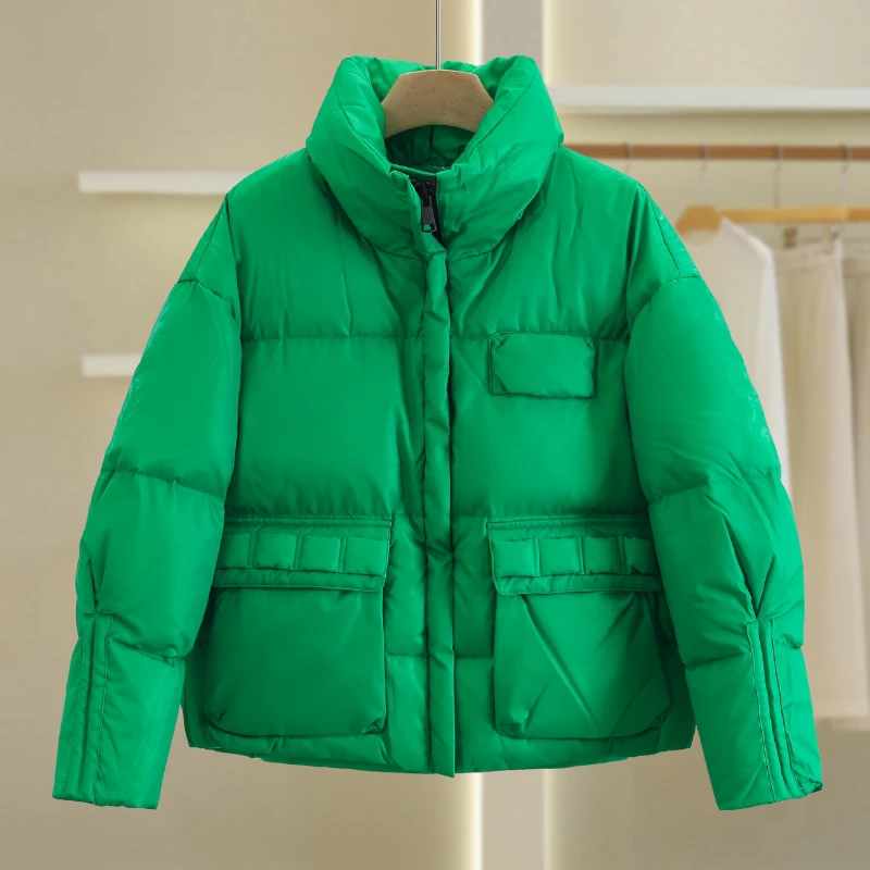 【伍莎-自营】小个子面包服短款羽绒服#QBB38H089