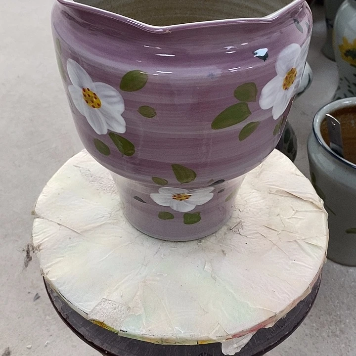 摆件15xc景德镇陶瓷花盆微瑕