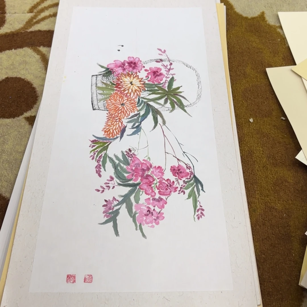 国画33-66卡纸作品艺