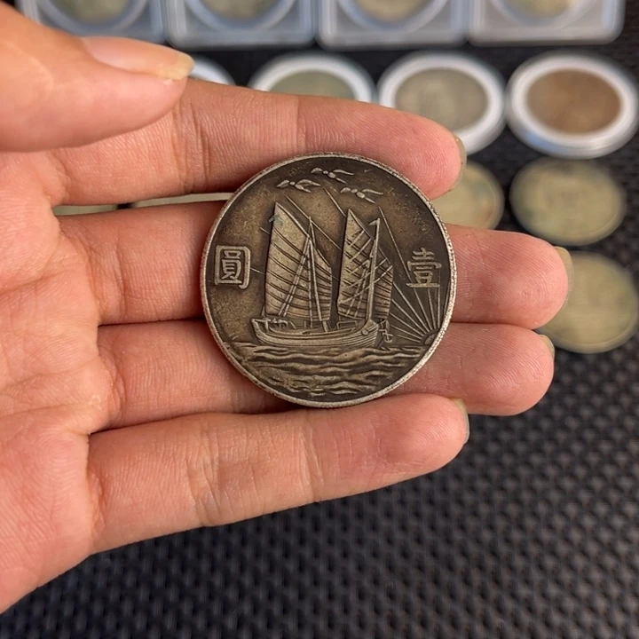 金属大头龙洋船洋工艺品
